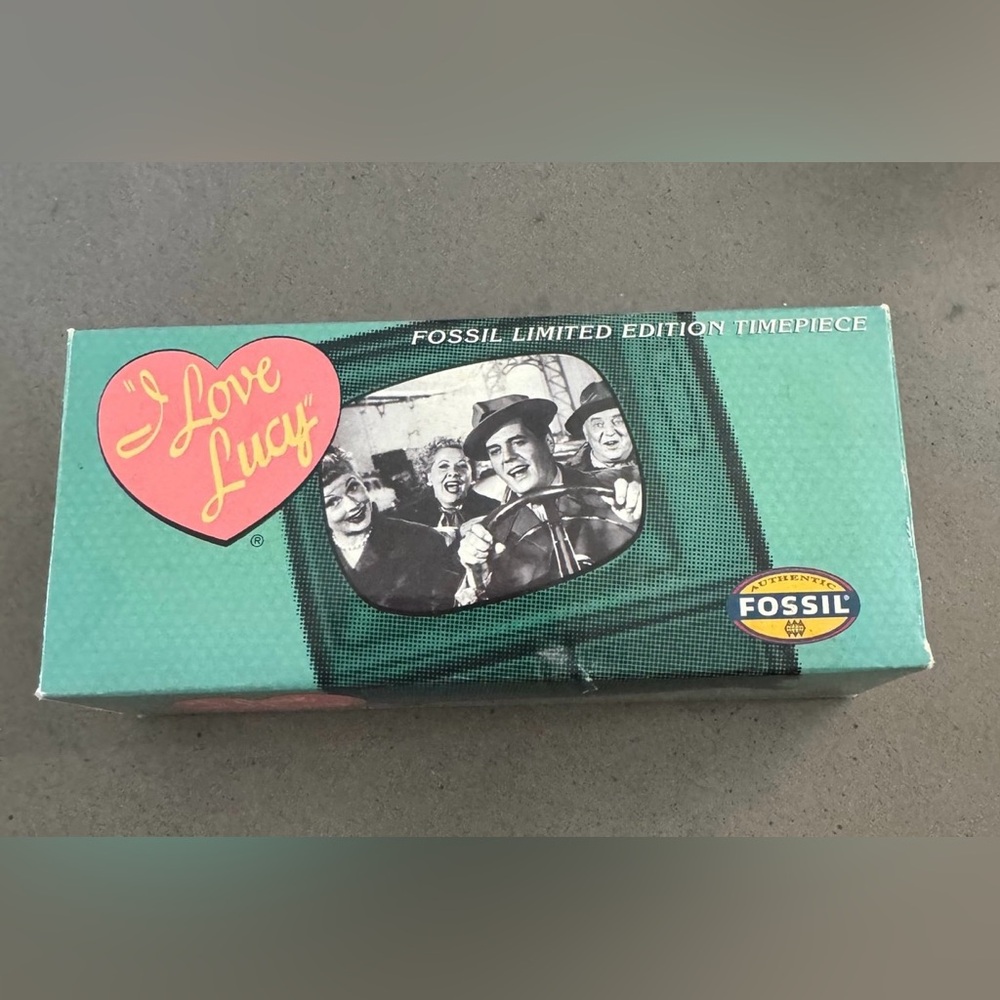 Fossil I Love Lucy Watch Original Tin Box